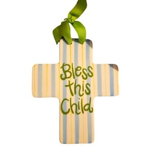 Ceramic Cross Wall Hanging For Child